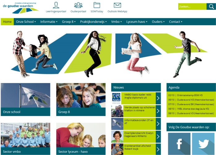 Welkom op de site van christelijke scholengemeenschap De Goudse Waarden
